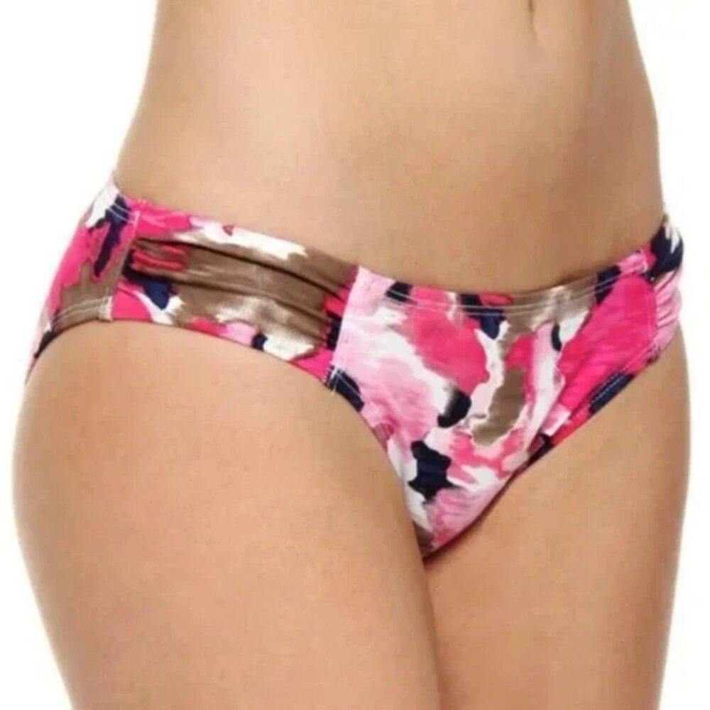 Tommy Bahama "Meridian" shirred Hipster Bikini Bottoms